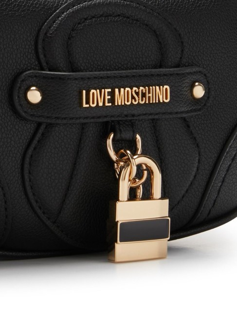 PADLOCK Geanta de umar cu curea de umar negru - Genți femei