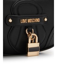 LOVE MOSCHINO PADLOCK Geanta de umar cu curea de umar negru - Genți femei - 3