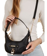 LOVE MOSCHINO PADLOCK Geanta de umar cu curea de umar negru - Genți femei - 5