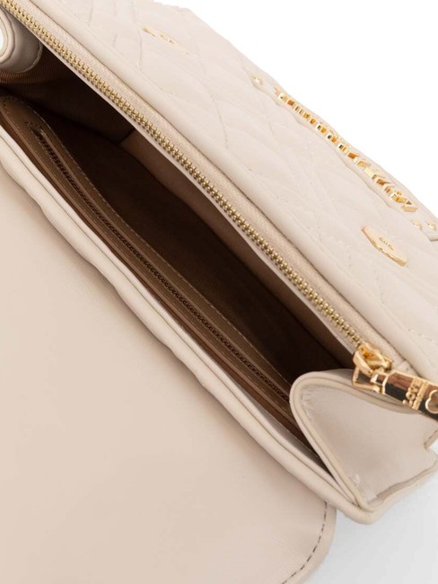 QUILTED Geanta servieta cu bareta de umar fildeş - Genți femei