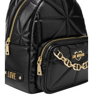 LOVE MOSCHINO GOLD CHAIN Rucsac negru - Genți femei - 3