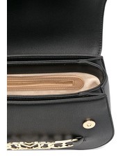 LOVE MOSCHINO HEART CHAIN Geanta de mana cu curea de umar negru - Genți femei - 3