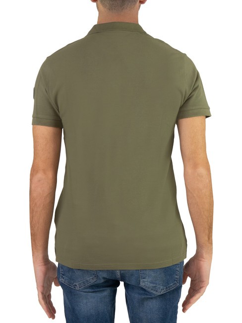 MONDAY Tricou polo stretch cu m&acirc;neci scurte tufiș - maiou Polo