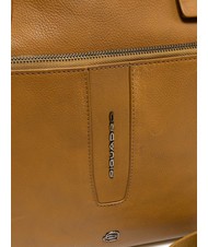 PIQUADRO CAMPIONARIO - IMHO Servietă din piele pentru PC 14" galben - Serviete birou - 3