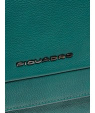 PIQUADRO CAMPIONARIO -  TALLIN Servietă din piele pentru computer 14" VERDE - Serviete birou - 3