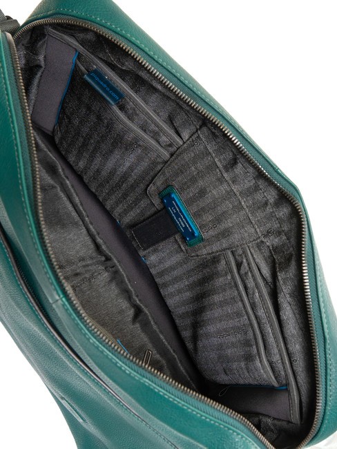 CAMPIONARIO -  TALLIN Servietă din piele pentru computer 14" VERDE - Serviete birou