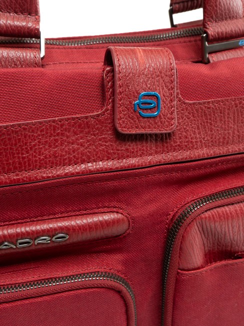 CAMPIONARIO - SIGNO OUT Servieta din material textil si piele, 13" buc RED - Serviete birou