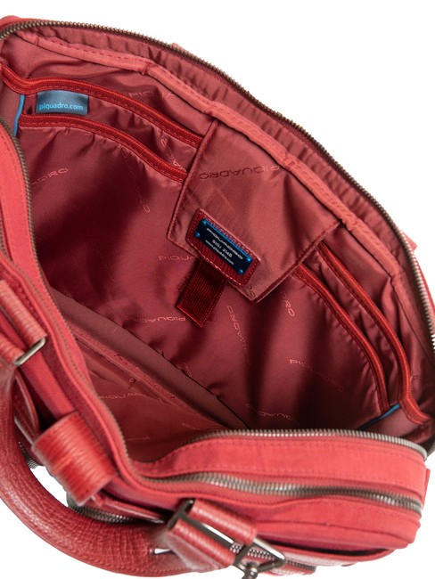 CAMPIONARIO - SIGNO OUT Servieta din material textil si piele, 13" buc RED - Serviete birou