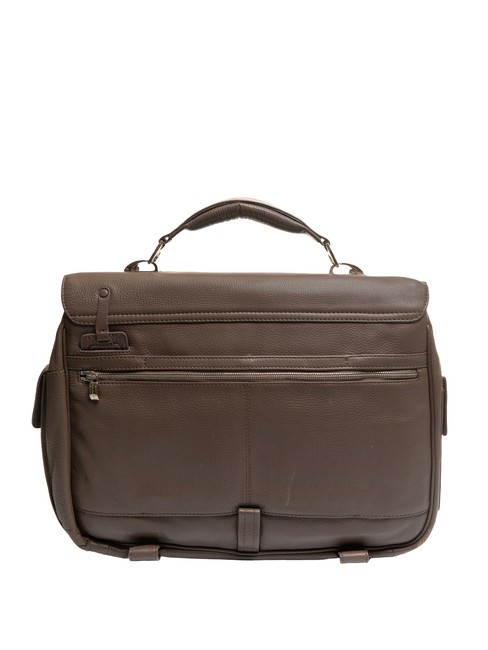 CAMPIONARIO - MODUS OUT Servieta din piele, suport laptop de 15,6". MORO - Serviete birou