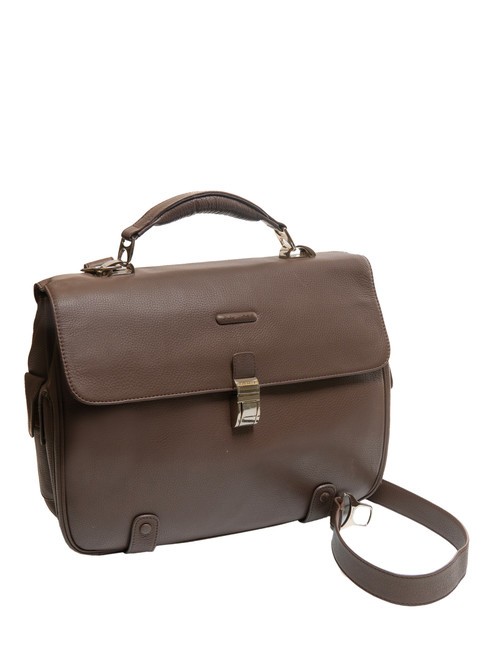 CAMPIONARIO - MODUS OUT Servieta din piele, suport laptop de 15,6". MORO - Serviete birou