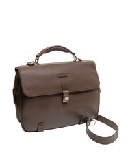 PIQUADRO CAMPIONARIO - MODUS OUT Servieta din piele, suport laptop de 15,6". MORO - Serviete birou - 3