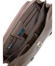 PIQUADRO CAMPIONARIO - MODUS OUT Servieta din piele, suport laptop de 15,6". MORO - Serviete birou - 5