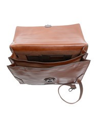 THE BRIDGE NERI  Servieta din piele Maro / Ruteniu - Serviete birou - 5