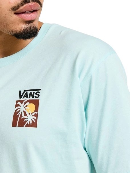 ISLAND BOX Tricou din bumbac cu imprimeu strălucire albastră - tricou