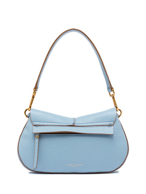 HELENA ROUND Geanta din piele cu curea dubla de umar cer - Genți femei