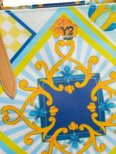 SICILY Geanta de cumparaturi de plaja medie albastru - Genți femei