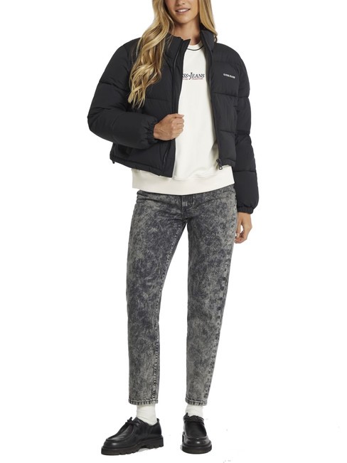 CROPPED PUFFER Jachetă căptușită jetbla - Jachete de puf pentru femei