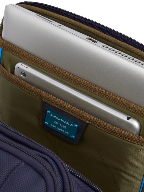 BRIEF 2 Rucsac duffle din piele și material textil albastru - Rucsacuri pentru laptop