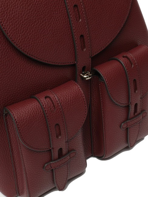 GARDENIA Rucsac din piele cu imprimeu Keria Ribes / roșu - Genți femei