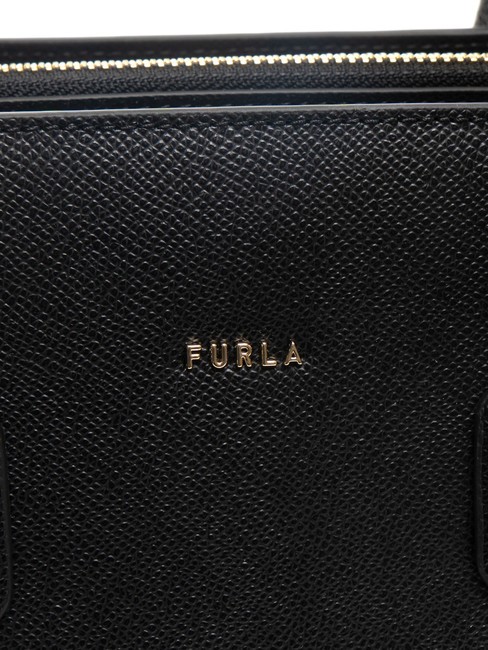 GARDENIA Geanta de mana din piele cu imprimeu Andromeda negru - Genți femei