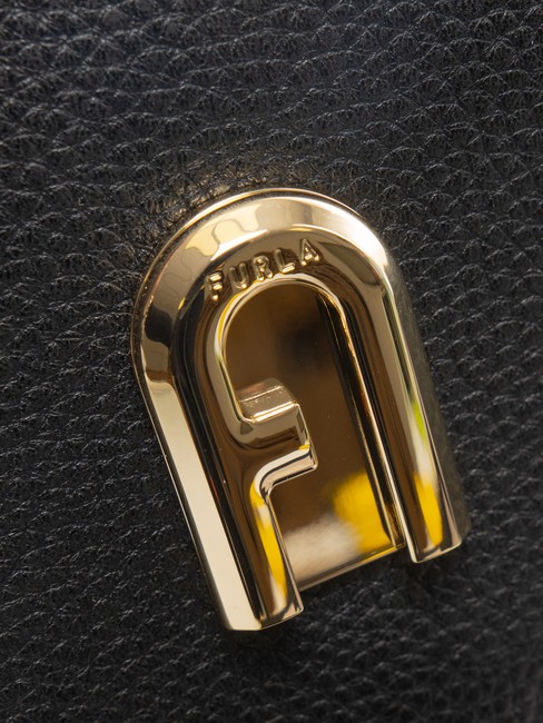 GARDENIA Geanta husa aparat foto din piele cu imprimeu keria tonuri de negru+gheata - Genți femei