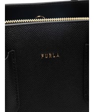 FURLA TESSA Geantă tote din piele cu imprimeu Andromeda negru - Genți femei - 5