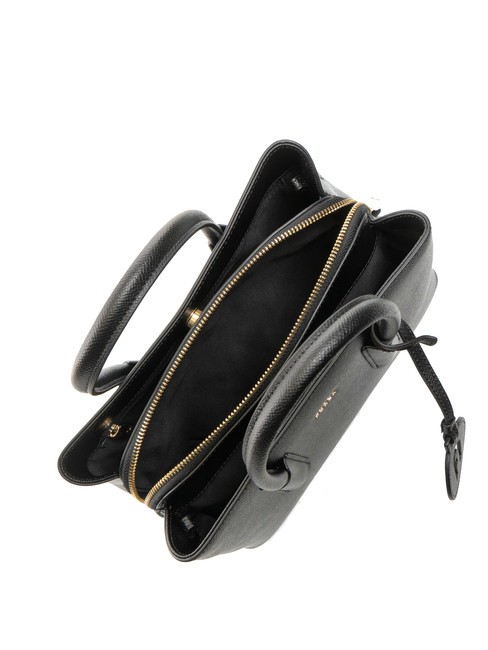 TESSA Geantă tote din piele cu imprimeu Andromeda negru - Genți femei