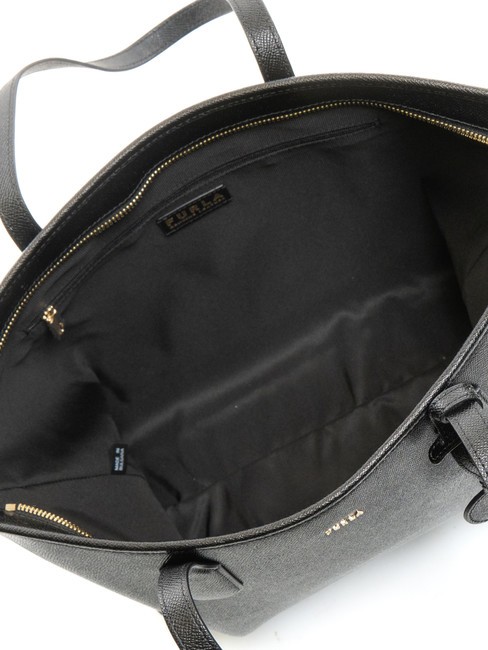 CLASSIC Geanta shopper din piele cu imprimeu Andromeda negru - Genți femei