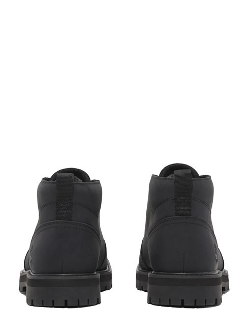 BRITTON ROAD  Pantofi din piele impermeabili negru plin de cereale - Pantofi bărbați