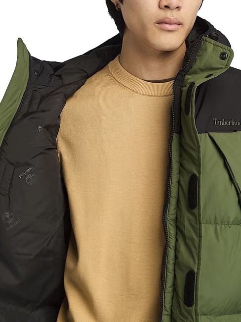 PUFFET Jachetă cu puf hidrofugă negru/negru verde pădure - Jachete pentru bărbați