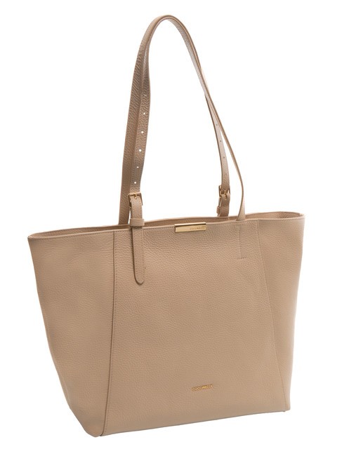 CHER Geanta de cumparaturi din piele ciocanita roz pudră - Genți femei