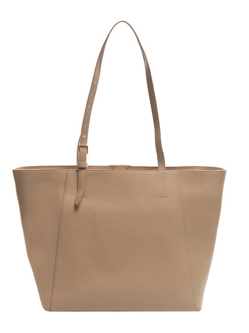 CHER Geanta de cumparaturi din piele ciocanita roz pudră - Genți femei