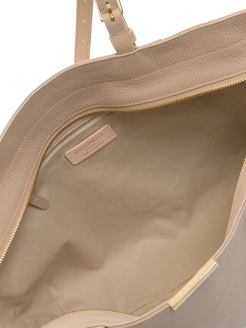 CHER Geanta de cumparaturi din piele ciocanita roz pudră - Genți femei