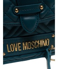 LOVE MOSCHINO QUILTED Geanta servieta cu bareta de umar smarald - Genți femei - 4