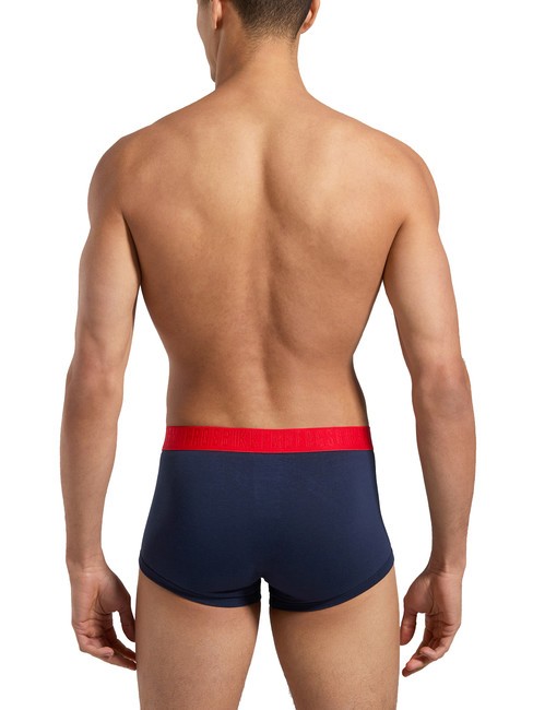 FASHION BICOLOR Set 3 boxeri alb bleumarin negru - Slip pentru bărbați