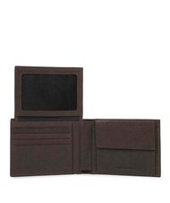 PIQUADRO Portofel BLACK SQUARE, din piele MORO - Portofele bărbați - 2