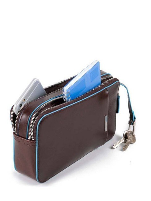 BLUE SQUARE Pochette din piele MAHOGANY - Genți femei