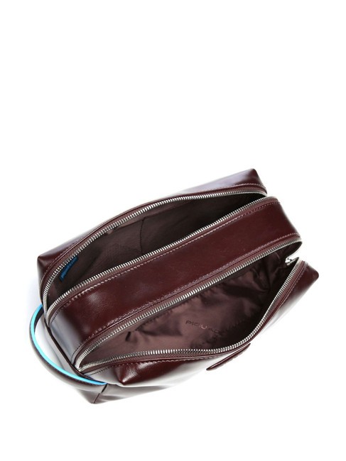 BLUE SQUARE  Husa de frumusete din piele MAHOGANY - Truse de toaletă