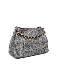 ROCCOBAROCCO ADELE Geantă din țesătură în formă de țesut cu bară de umăr - Genți femei