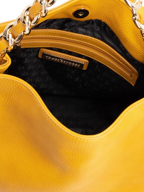 ADELE Geanta de mana cu curea de umar ocra galben - Genți femei