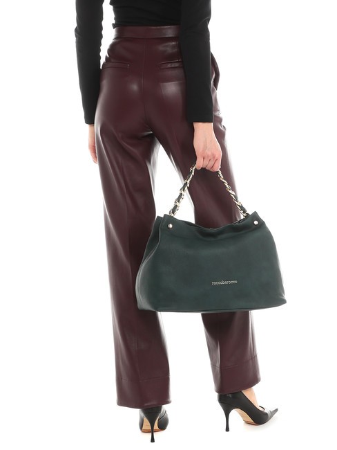 ADELE Geanta de mana cu curea de umar verde - Genți femei