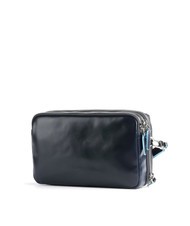 PIQUADRO BLUE SQUARE Pocheta organizata din piele albastru - Husă pentru tabletă și organizator - 2