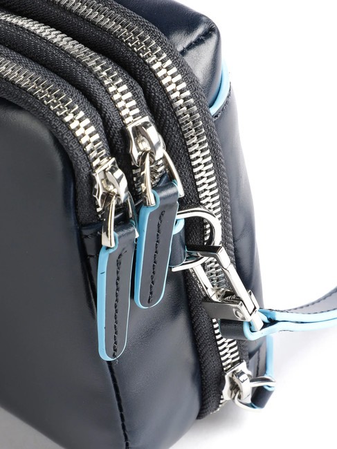 BLUE SQUARE Pocheta organizata din piele albastru - Husă pentru tabletă și organizator