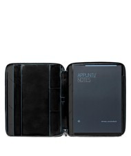 PIQUADRO BLUE SQUARE Clipboard subțire din piele dimensiune A4 - Husă pentru tabletă și organizator