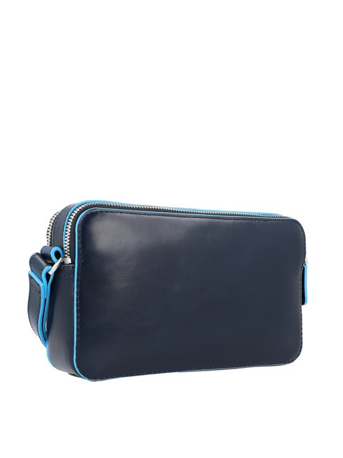 BLUE SQUARE Pochette din piele albastru - Genți femei