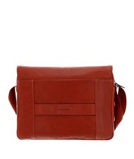 PIQUADRO CAMPIONARIO - BLACK SQUARE Mesager din piele pentru laptop de 14". ORANGE - Serviete birou - 3