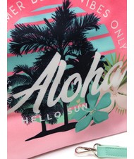 YNOT ALHOA Geantă mare de plajă cu curea de umăr roz - Genți femei - 3