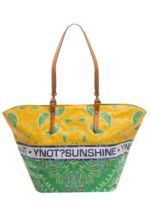 BANDANAS Geantă mare de cumpărături de plajă verde - Genți femei