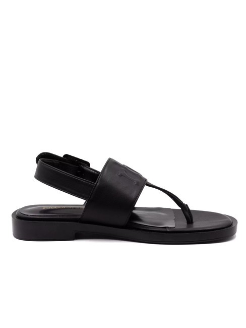 RB Sandale flip-flop cu slingback negru - Pantofi femei