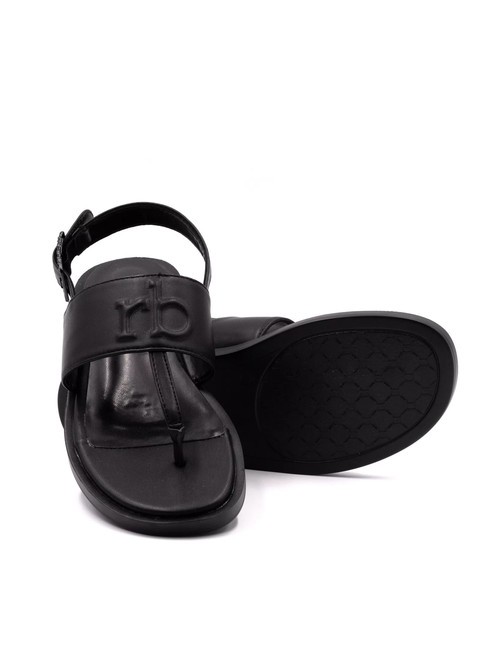 RB Sandale flip-flop cu slingback negru - Pantofi femei